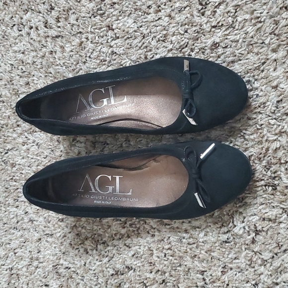 AGL Black Block Heel Suede Heels Size 36/6 - Picture 2 of 8